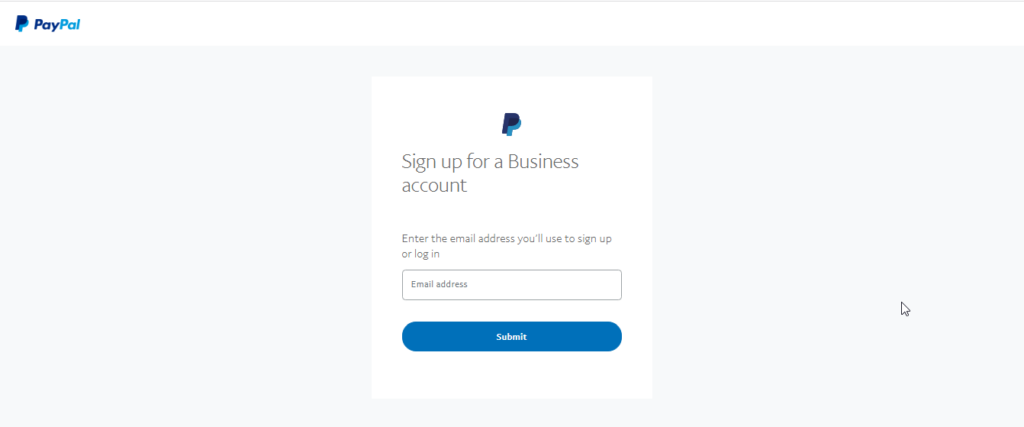 PayPal Sign Up